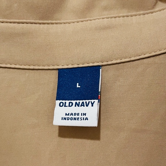 Old Navy Tan Midi Shirt Dress - Picture 3 of 5